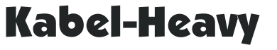 Kabel-Heavy letters preview