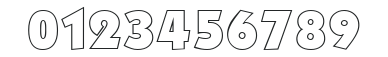 Kabel Outline Regular numbers preview