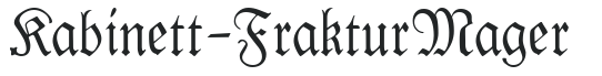 Kabinett-Fraktur Mager preview