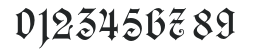 KaiserGothic-Regular numbers preview