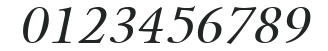 Kalix Italic numbers preview