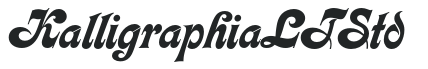 KalligraphiaLTStd letters preview