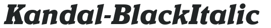 Kandal-BlackItalic preview