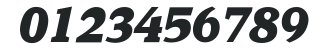 Kandal-BlackItalic numbers preview