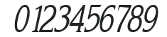 KaneCondensed Italic numbers preview