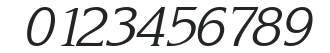 KaneLightItalic numbers preview