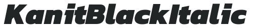 Kanit Black Italic preview