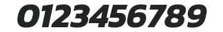 Kanit Bold Italic numbers preview