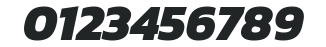 Kanit ExtraBold Italic numbers preview