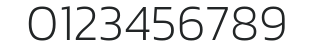 Kanit ExtraLight numbers preview