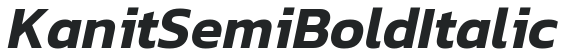 Kanit SemiBold Italic preview