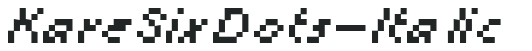 KareSixDots-Italic preview