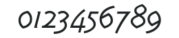 Karmen-LightItalic numbers preview