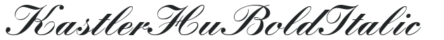 Kastler Hu Bold Italic preview