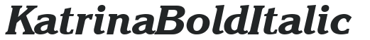 Katrina Bold Italic preview
