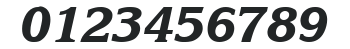 Katrina Bold Italic numbers preview