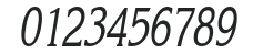 KatrinaCondensed Italic numbers preview