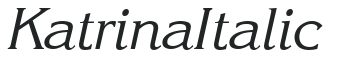 Katrina Italic preview
