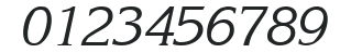 Katrina Italic numbers preview