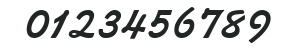 Kaufmann Script Bold Regular numbers preview