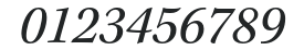 KeplerStd-Italic numbers preview