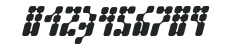 Kernfusion-Italic numbers preview