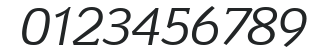 KevinBecker Italic numbers preview