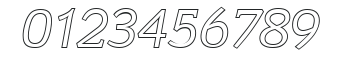 KevinBeckerOutline-Italic numbers preview