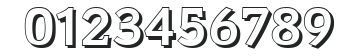 KevinBeckerShadow-Bold numbers preview