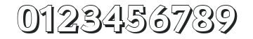 KevinBeckerShadow-ExtraBold-Regular numbers preview