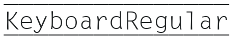Keyboard Regular letters preview