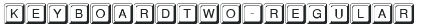 KeyboardTwo-Regular letters preview