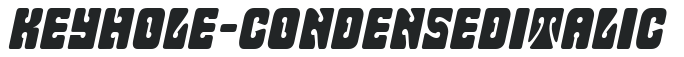 Keyhole-Condensed Italic preview