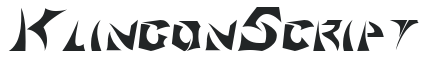 KlingonScript letters preview