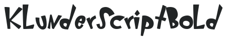 KlunderScript Bold preview