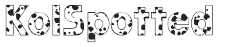 KolSpotted letters preview