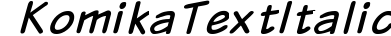 Komika Text Italic preview