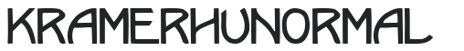 Kramer Hu Normal letters preview
