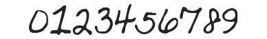 Kristen Script numbers preview