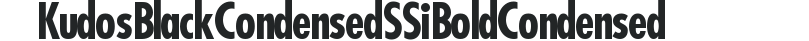 Kudos Black Condensed SSi Bold Condensed preview