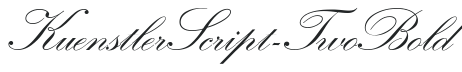 KuenstlerScript-TwoBold preview