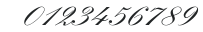 KuenstlerScript-TwoBold numbers preview