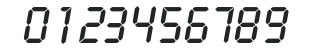 LCDBQ-Italic numbers preview