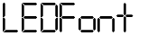 LEDFont preview