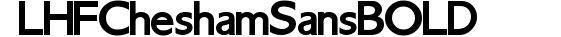 LHF Chesham Sans BOLD preview