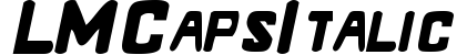 LM Caps Italic preview