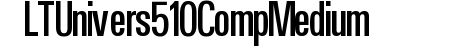 LTUnivers 510 CompMedium preview