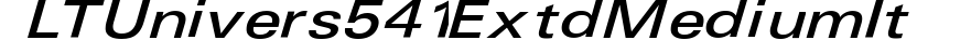 LTUnivers 541 ExtdMediumIt preview