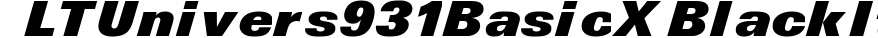 LTUnivers 931 BasicXBlackIt preview