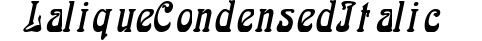 LaliqueCondensed Italic preview